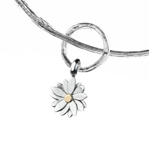 Twig Bangle with Small Flower Charm