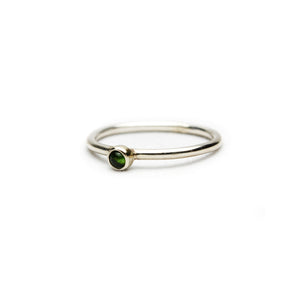 Small Green Tourmaline Ring
